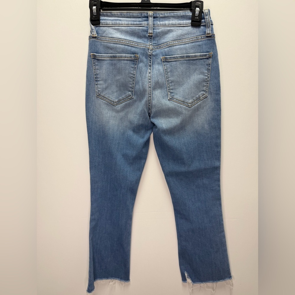 EUC CEROS Frayed Hem Denim Blue Jeans Size 25 - Picture 4 of 6